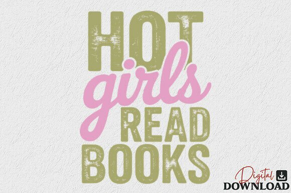 Download Hot Girls Read Books SVG - Premium Resources
