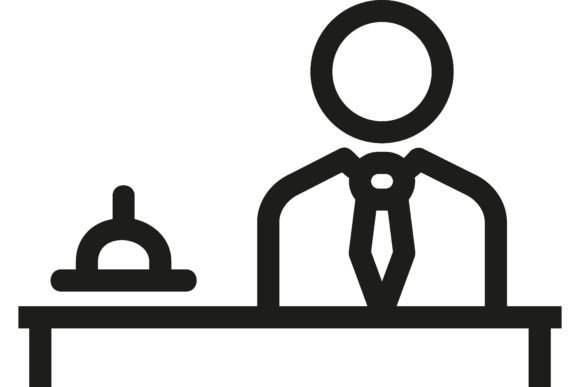 Download Hotel Manager Line Icon. Guest Relation - Hot Collection