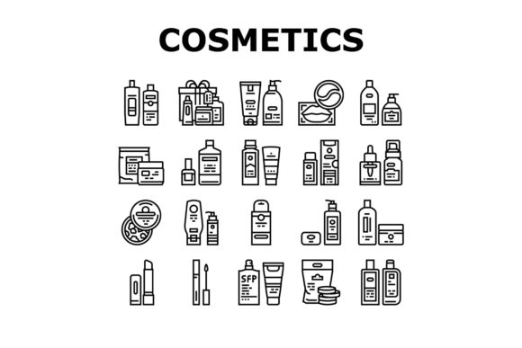 Download Cosmetics Package Beauty Product Icons - Beauty Collection