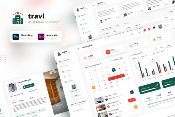 Download Travl - Hotel Admin Dashboard Template - Hot Collection