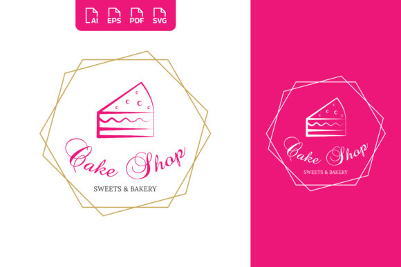 Download Beauty Cake Shop Badge Stamp Logo Design - Beauty Collection