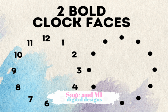Download 2 Clock Faces on Transparent Backgrounds - Face Collection