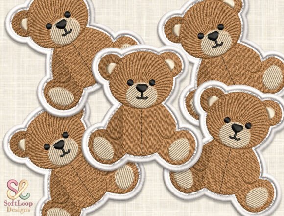 Download TEDDY BEAR Patch Embroidery Design - Premium Resources