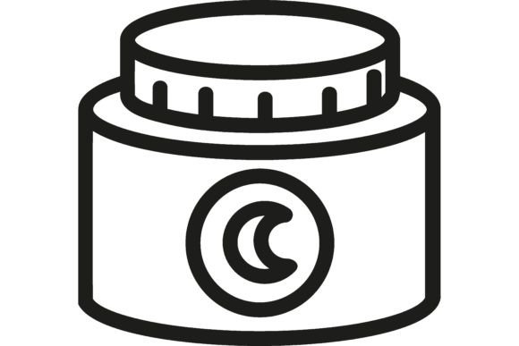 Download Moisturizer Line Icon. Night Cream, Face - Face Collection