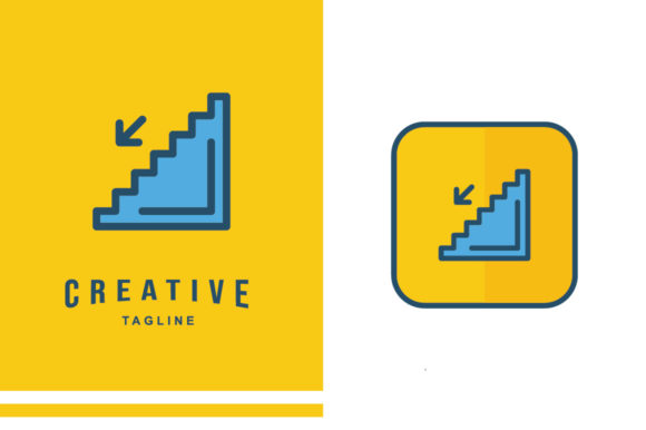 Download Hotel Outline Icon - Stairs Down - Hot Collection